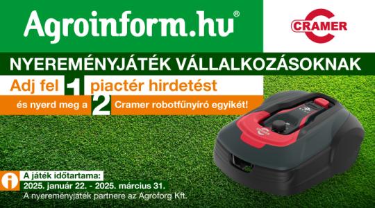 Nyerd meg a 2 Cramer robotfűnyíró egyikét!