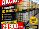 IBC tartály / IBC tartályok NITROSOL / folyékony műtrágya tárolására, ADR is, eladó