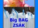 Big bag zsák 20/536-0088 új és használt,  1t. 4 fül,  0, 5 -2, 3m3 Terményes zsák,  big láda