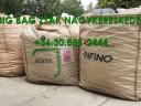 Big bag zsák 20/536-0088 új és használt,  1t. 4 fül,  0, 5 -2, 3m3 Terményes zsák,  big láda