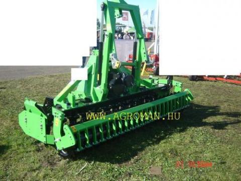 Forgóborona vetőgéphez packer hengerrel