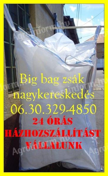 Big bag zsák eladó,  használt 20 / 536 - 0088 olcsó bigbeg,  jumbó zsák szállítással kapható