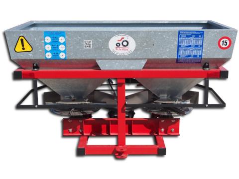 Duplatárcsás műtrágyaszóró tűzihorganyzott 600kg