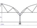 Bitunnel fóliaház eladó,  20 x 50 m,  1000 m²