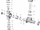 METALTECNICA ART. 1062 Szórófejtest 2-állású membránzáras 1/4