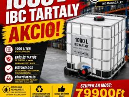 Új, felújított, tiszta IBC tartályok, ADR/UN, élelmiszeres és általános ipari is