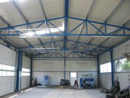 10 x 18 x 4 m új,  azonnal szállítható acélcsarnok vázszerkezet