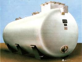 Locsolóvíz/öntözővíz tároló 36 m³-es fekvő hengeres alumínium tartály ELADÓ