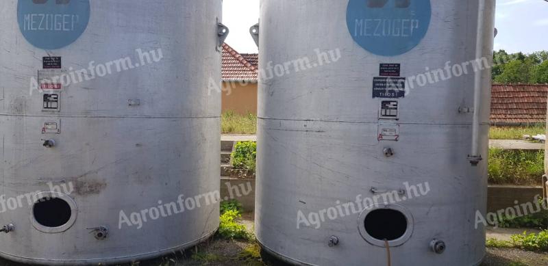 ÖNTÖZŐvíz / LOCSOLÓvíz/ NITROSOL tároló,  kb. 20 m3-es alumínium tartály ELADÓ