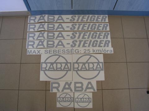 Rába feliratok,  matrica