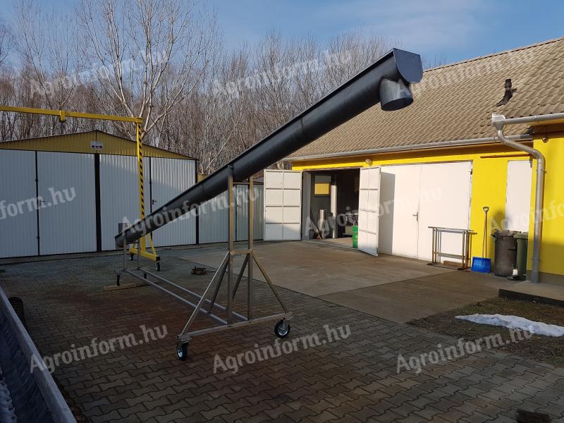 PV-Inox200-7000 rozsdamentes préselt iszapkihordó vályús csigák gyártása