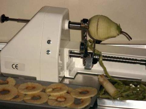 Almahámozó-szeletelő gép, kisüzemi Almahámozó-szeletelő gép, kisüzemi