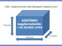 BOX Műanyag konténer / összecsukható-vasvázas 30 855-2444, 1,6 m3 dinamikus terhelhetőség: 1250 kg