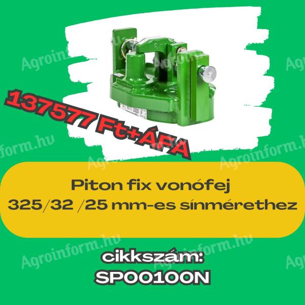 Raktársöprés Pitonfix vonófej 330/32/25 mm sínmérethez