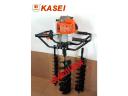 Talajfúró, Földfúró 63,3 cm³ Gödörfúró * KASEI 3WT-300B *  +100, 150, 200 x 800 mm Fúróval * 2 Év Jótállás *