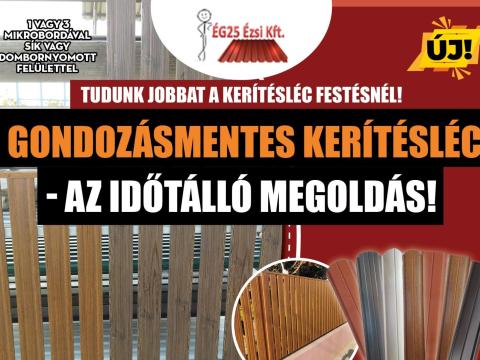 Gondozásmentes kerítésléc - Az időtálló megoldás