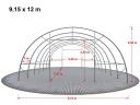 9,15 m x 12 m x 4,5 m Lagerhallen Raktársátor és csarnok sátor