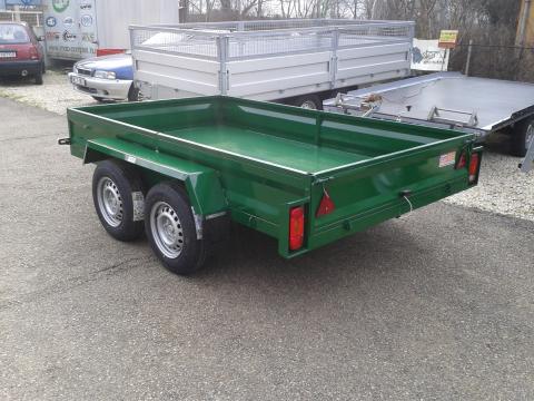 ÚJ! 3 x 1,5 m X 0,3 m, hegesztett vas, FÉKES, 2000 kg össztömegű, FESTETT 2 tengely ÚJ! 3 x 1,5 m X 0,3 m, hegesztett vas, FÉKES, 2000 kg össztömegű, FESTETT 2 tengely