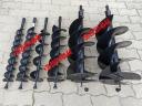 Földfúró, talajfúró 80, 100, 120, 150, 200, 250, 300 mm duplaspirál, ütközéstompító widia lapka