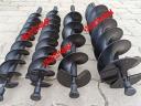 Földfúró, talajfúró 80, 100, 120, 150, 200, 250, 300 mm duplaspirál, ütközéstompító widia lapka