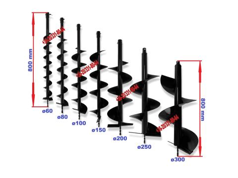 Talajfúró,  földfúró,  gödörfúró * AKCIÓ * Fúrószár 60, 80, 100, 120, 150, 200, 250, 300 Talajfúró,  földfúró,  gödörfúró * AKCIÓ * Fúrószár 60, 80, 100, 120, 150, 200, 250, 300