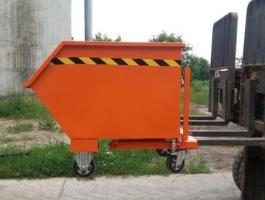 Forgácskihordó konténerkocsi biomassza mozgatáshoz, rakodáshoz