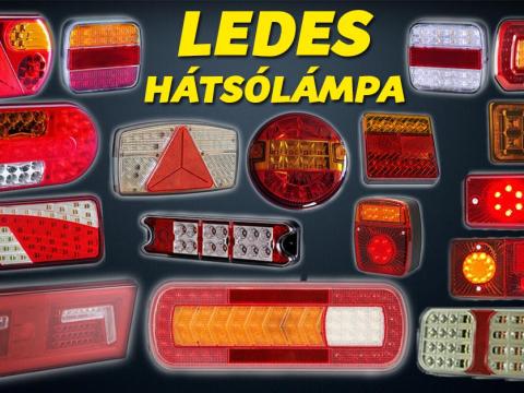 Ledes hátsólámpa, LED hátsó lámpa 12/24V traktor, utánfutó, pótkocsi Ledes hátsólámpa, LED hátsó lámpa 12/24V traktor, utánfutó, pótkocsi