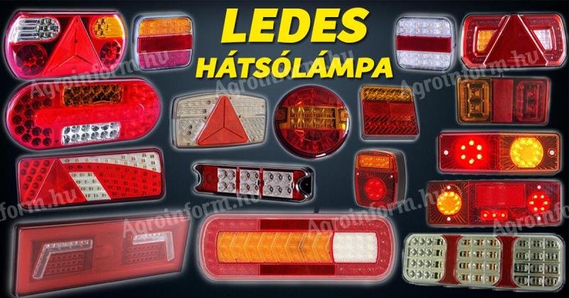 Ledes hátsólámpa,  LED hátsó lámpa 12/24V traktor,  utánfutó,  pótkocsi