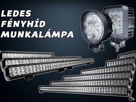 Ledes fényhíd, munkalámpa, LED lámpa, traktor, 4x4, offroad, hajó Ledes fényhíd, munkalámpa, LED lámpa, traktor, 4x4, offroad, hajó