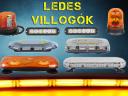 Forgó villogó,  sárga villogó,  sárga ledes fényhíd 12/24V