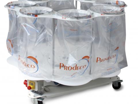 Félautomata zsákos csomagológép Prodeco