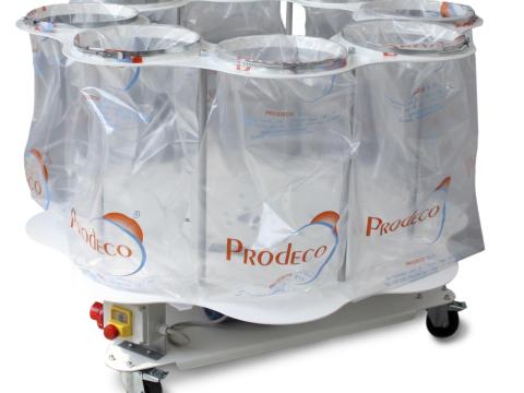 Félautomata zsákos csomagológép Prodeco – új, bontatlan, Olaszországból