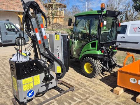 Hidraulikus karos szárzúzó 80 + sövényvágó 180 - JANSEN HMS-80/180