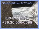 Bigbag zsák 20. 536 - 0088 használt/új 90x90x90-236 cm-ig RAKTÁR KÉSZLETRŐL kapható