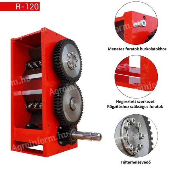 Ágaprító,  ágdaráló,  gallyaprító R-120/6 mechanizmus