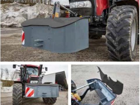 Fliegl Frontsúly szerszámtárolóval Fliegl Frontsúly szerszámtárolóval