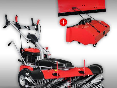 Motoros seprőgép tolólappal és gyűjtőtartállyal – JANSEN MKB-500 E Motoros seprőgép tolólappal és gyűjtőtartállyal – JANSEN MKB-500 E