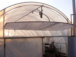 Fóliaház végfal szellőző