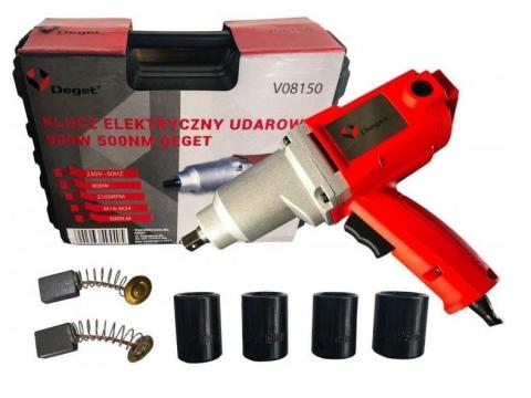 900W-os Elektromos Ütvecsavarozó 1/2” Kerékkulcs 500Nm nyomatékkal - Deget V08150 900W-os Elektromos Ütvecsavarozó 1/2” Kerékkulcs 500Nm nyomatékkal - Deget V08150