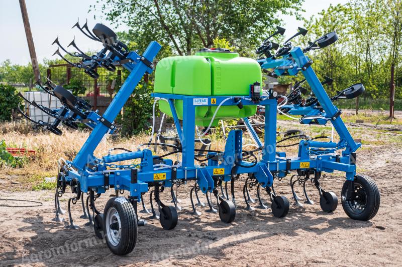 Nyolc soros kultivátor folyékony műtrágyaszóróval