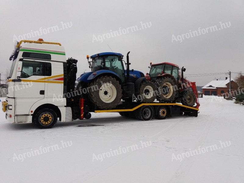 Kiskunhalas! Gépszállítás,  Traktor,  MTZ,  Működő és működés képtelelen gépek szállítása