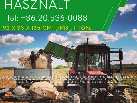 BIG BAG ZSÁK 20. 536-0088 használt és új MINDEN MÉRETBEN - GREEN SHIPPING SOLUTIONS Kft