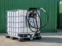 ADR új IBC 1000 liter + DT-Standard 12V 40 liter/perc gázolaj kimérőszerkezet