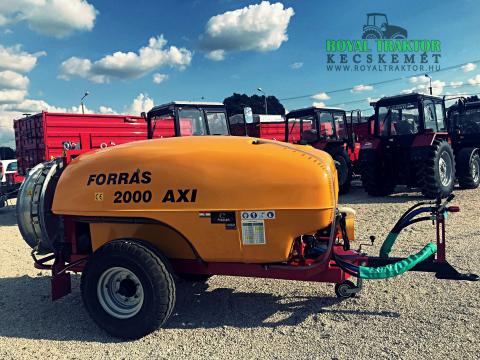 Forrás 2000 L vontatott axiál ventillátoros permetezőgép Forrás 2000 L vontatott axiál ventillátoros permetezőgép