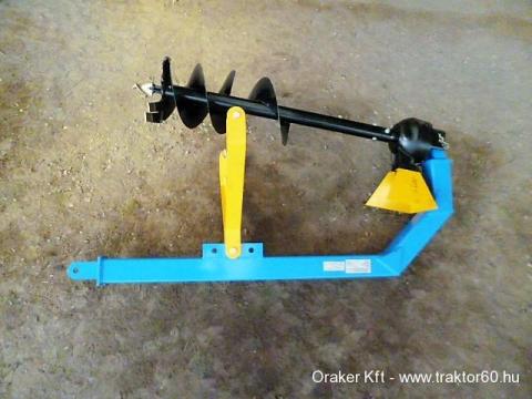 KDL AGRI gödörfúró adapter 300 mm-es fúrószár átmérővel,  nyírócsapos kardántengellyel KDL AGRI gödörfúró adapter 300 mm-es fúrószár átmérővel,  nyírócsapos kardántengellyel