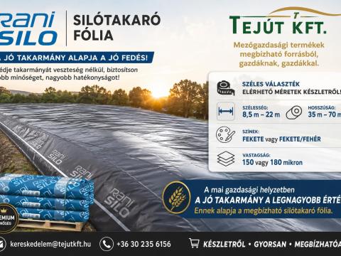 Rani silófólia (fekete, fekete-fehér) Rani silófólia (fekete, fekete-fehér)