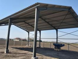 Új Csarnok váz - 12 m széles 18 m hosszú és 4.5m ereszmagasságú