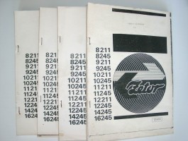 4 kötetes Javítási Kézi Műhelykönyv Zetor traktorok szakszerű javításához