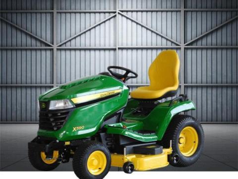 John Deere X590 fűnyírótraktor + 122 cm kasza - ÚJ - 2 év GARANCIA - AKCIÓS ÁR John Deere X590 fűnyírótraktor + 122 cm kasza - ÚJ - 2 év GARANCIA - AKCIÓS ÁR