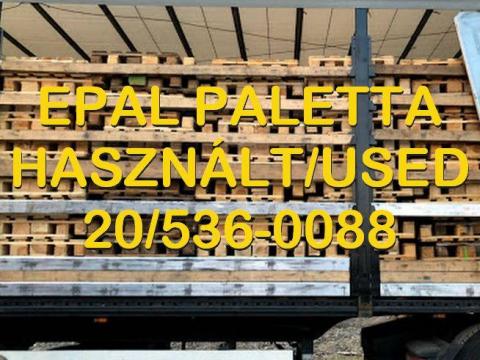 EUR-EPAL típusú raklap 20/536-0088 " világos " és használt eladó EUR-EPAL típusú raklap 20/536-0088 " világos " és használt eladó